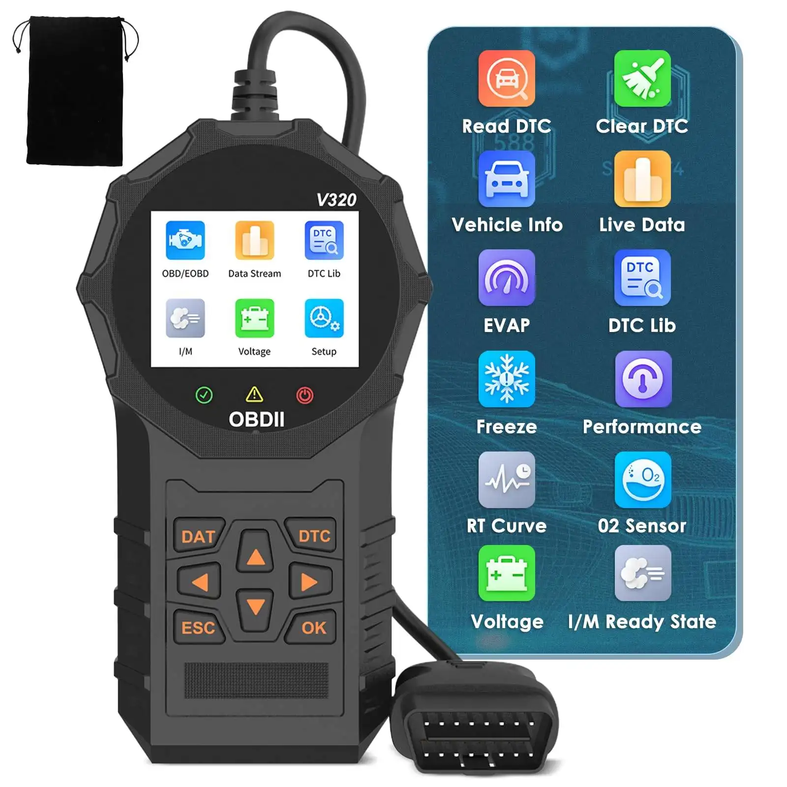 Automotive OBD2 Scanner OBD Code Reader Car