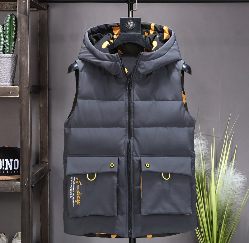 Big Pocket Couple's Down Cotton Vest Autumn And Winter Student Vest