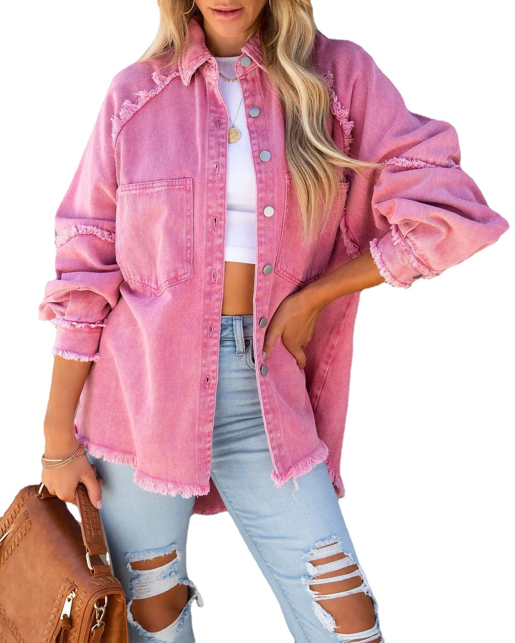 New Tassel Single Breasted Denim Jacket Women