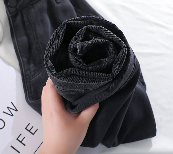 Title 7, Tencel Black Wide Leg Jeans Women