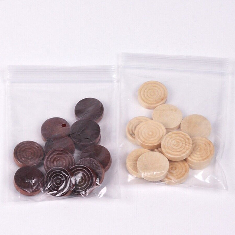24Pcs Chess Game Accessories Backgammon  Wooden Draughts Checkers Pieces