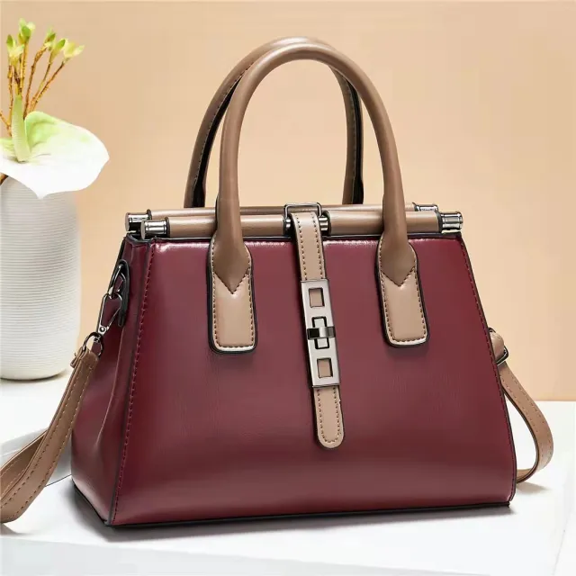 Fashionable Messenger One shoulder Large Simple Handbag Purple - Shop at LoveMi