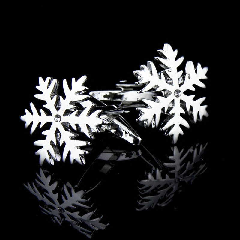 Snowflake French Cufflinks