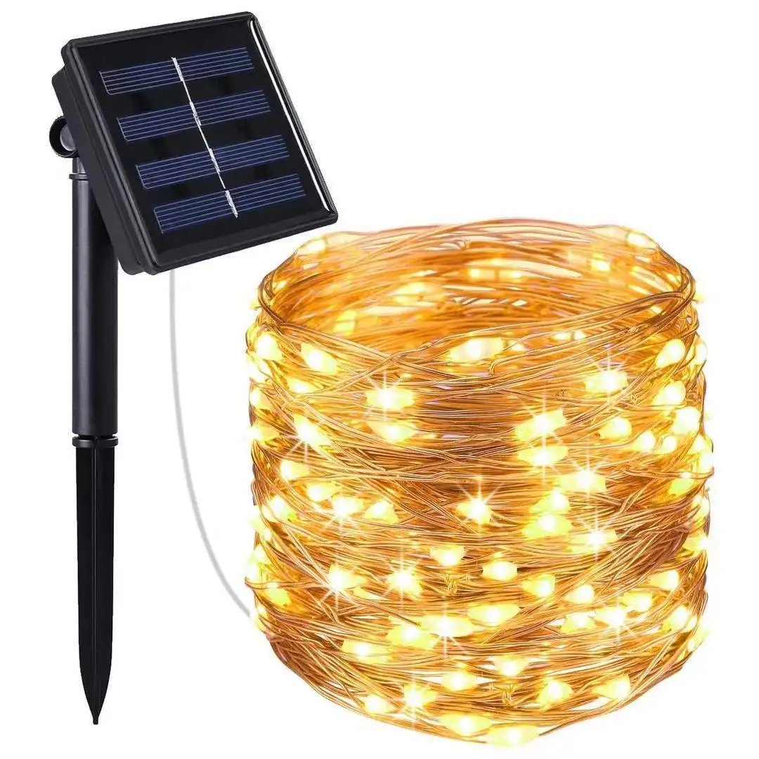 LED Solar Copper Wire Lights, Fairy Color