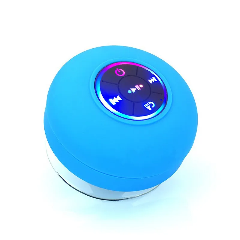 Big Suction Cup Waterproof Bluetooth Speaker LED Light Emitting – image 3