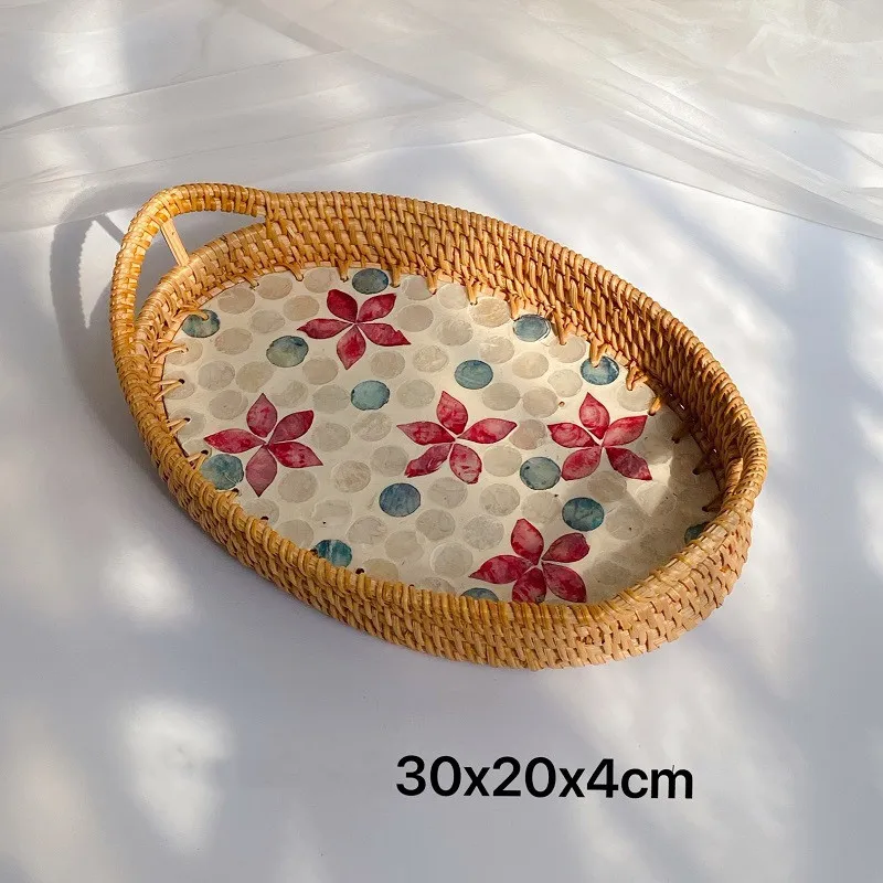 Rattan Shell Tray Living Room Home Ideas - Trumpetoval
