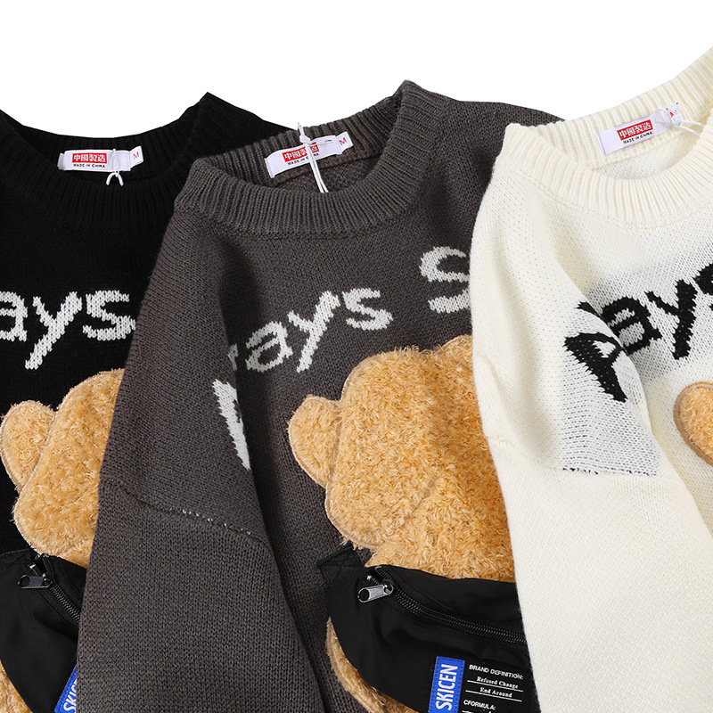 Autumn And Winter China-Chic Men's Long Sleeve Loose Sweater