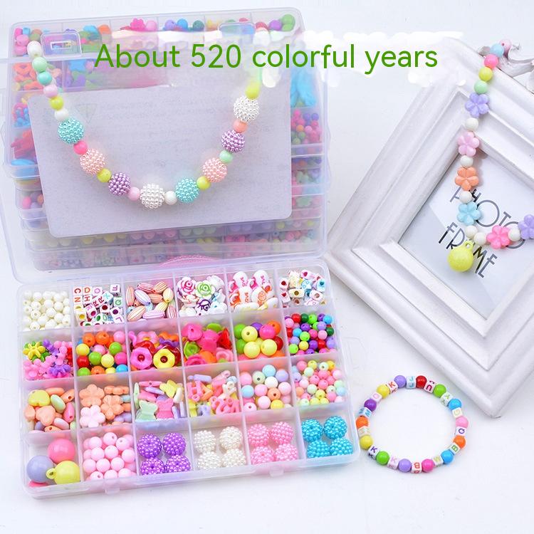 Title 2, 24 Grid Diy Toy Educational Handmade Beaded Set