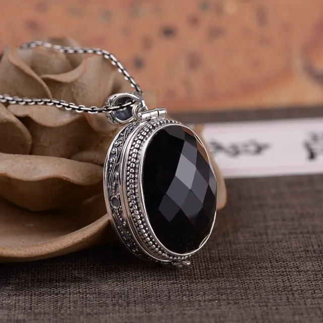 S925 Silver Vintage Thai Silver Pendant Photo Box 925 Silver - Shop at LoveMi
