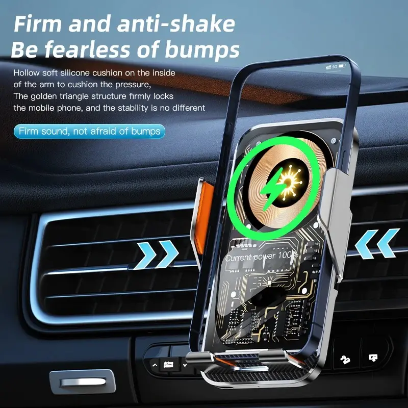 Universal Car Mount With Wireless Charging Function