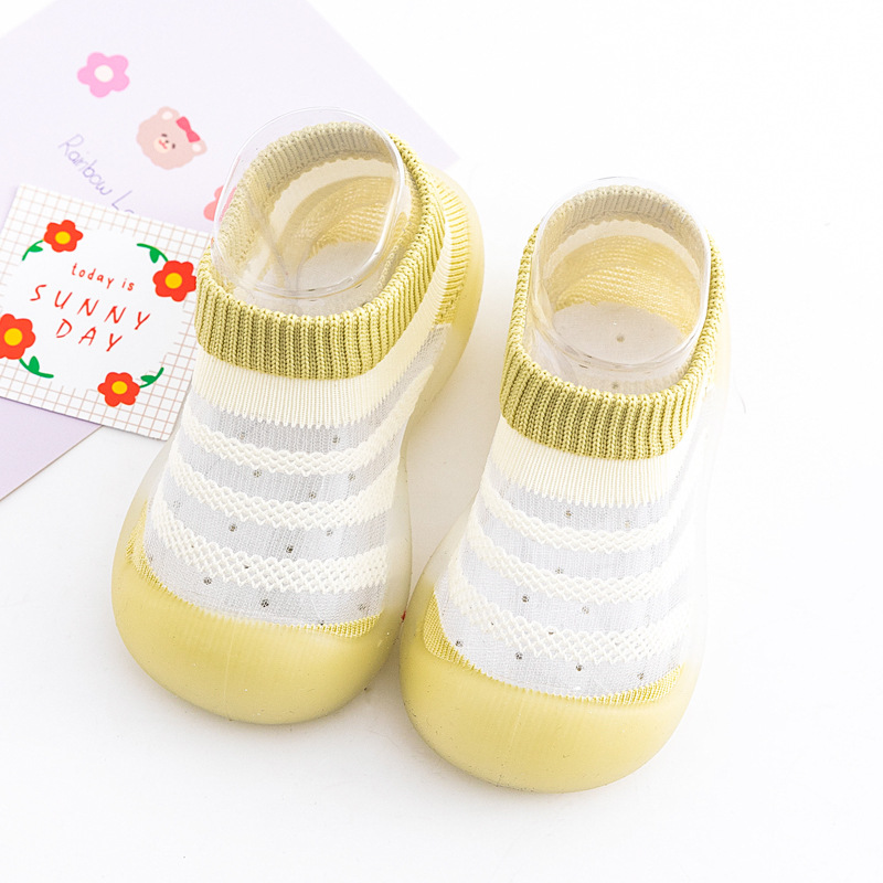 Title 5, Baby Ice Silk Non-slip Socks Shoes Soft Bottom ...