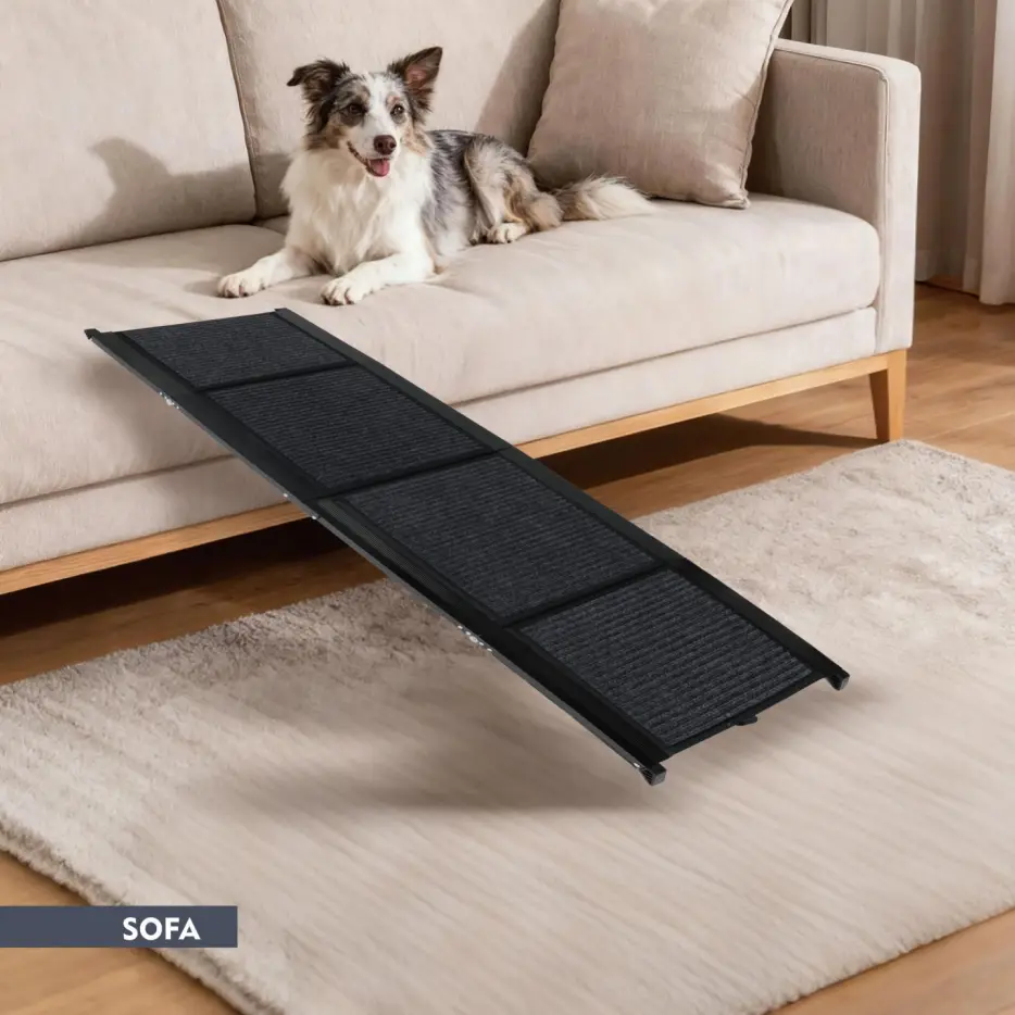 Dog Ramp For Car 65inchX17.2inch Large Folding Pet Stair Ramps For Truck, SUV, With Non-Slip Surface, Up To 250LBS, Outdoor Dog Car Ramp For Medium & Large Dogs