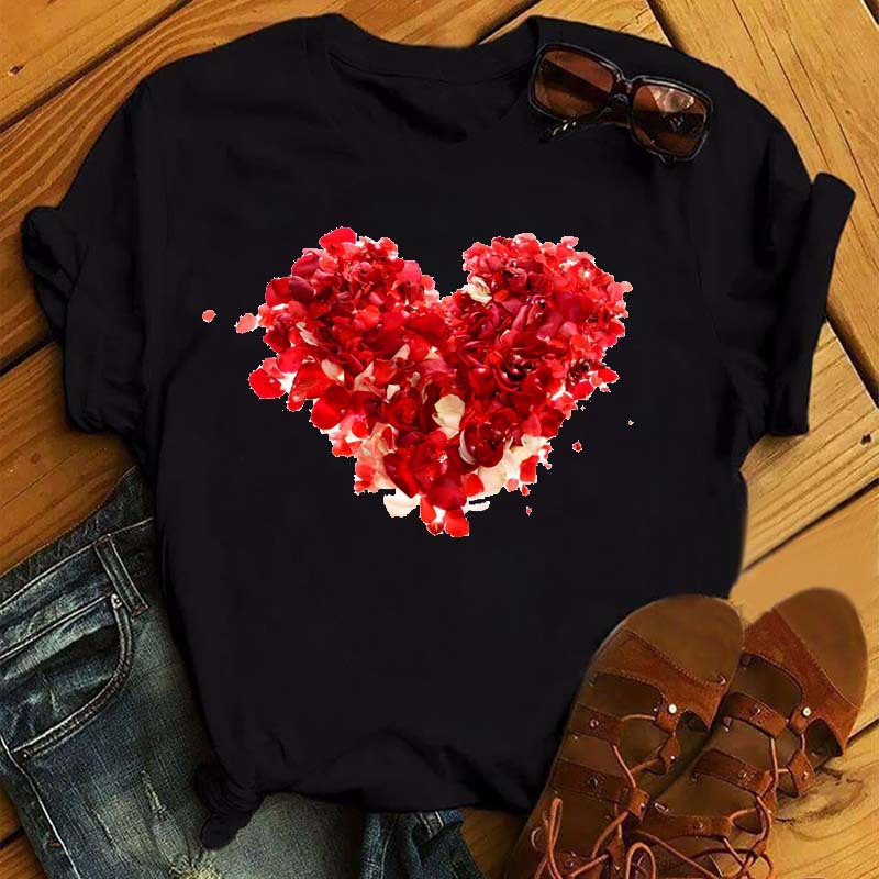 Title 10, Summer New Fashion Red Love Bicycle Printing La...