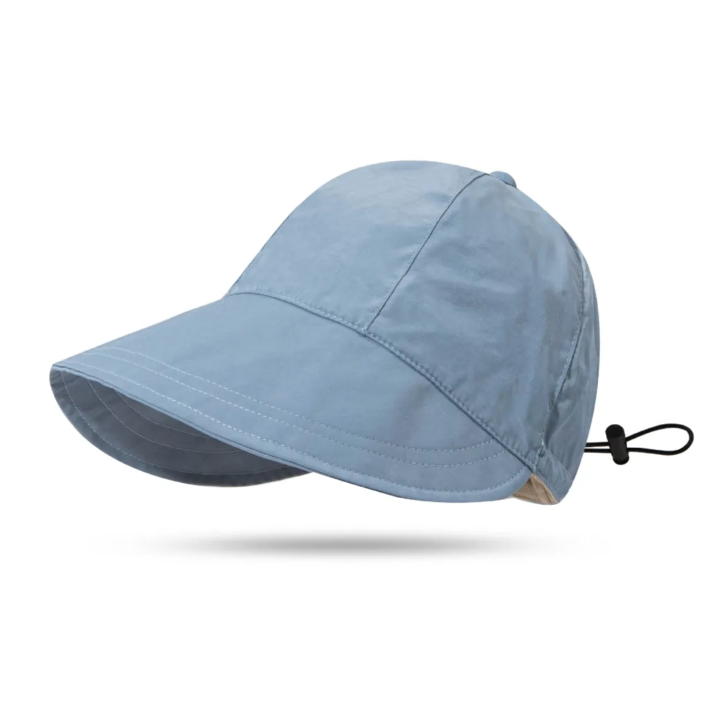 Women's Fashion Breathable Adjustable Big Brim Sun Hat - Sky Blue