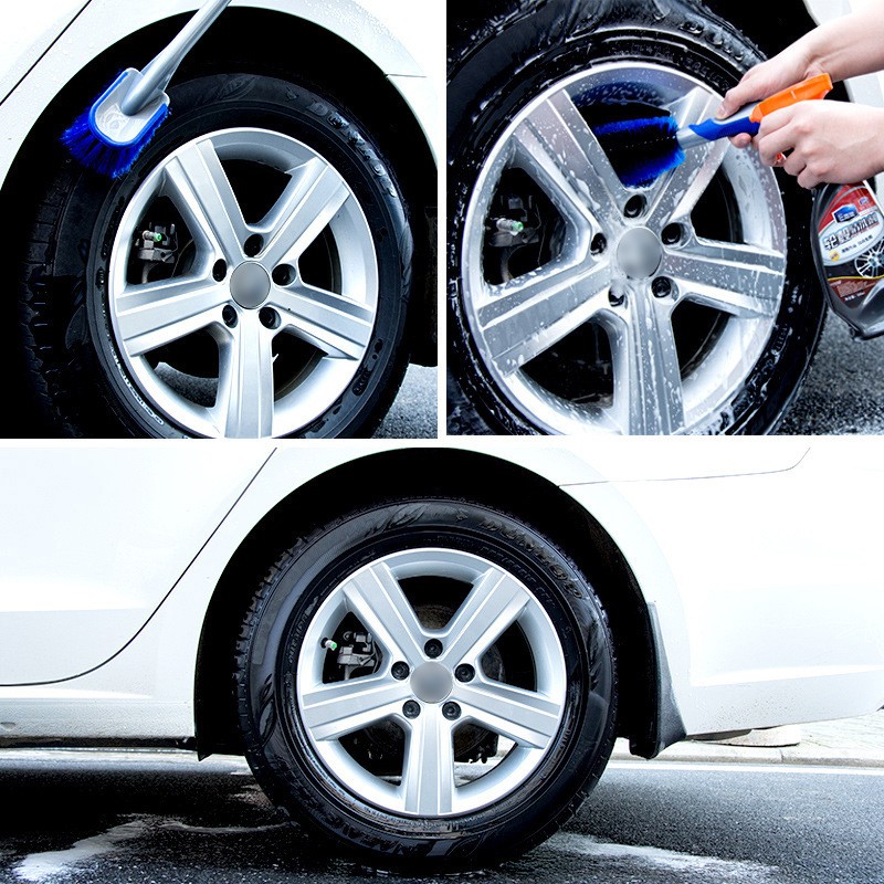 3X Bristle Cleaner Car Alloy Wheel Cleaning Brushes Tool Tire Washing Clean Soft — image 5
