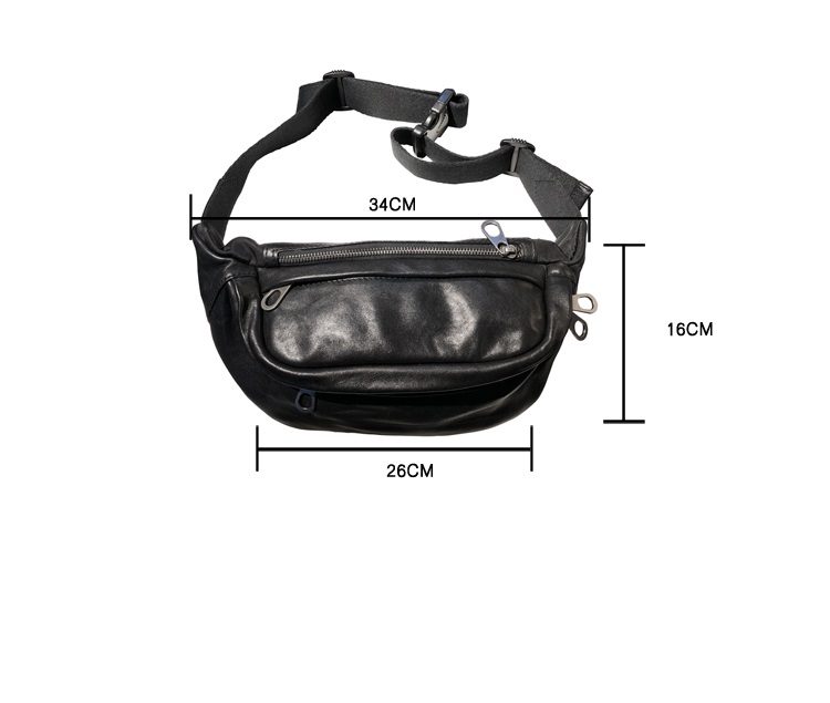 New Vintage Cowhide Cross-body Bag For Men