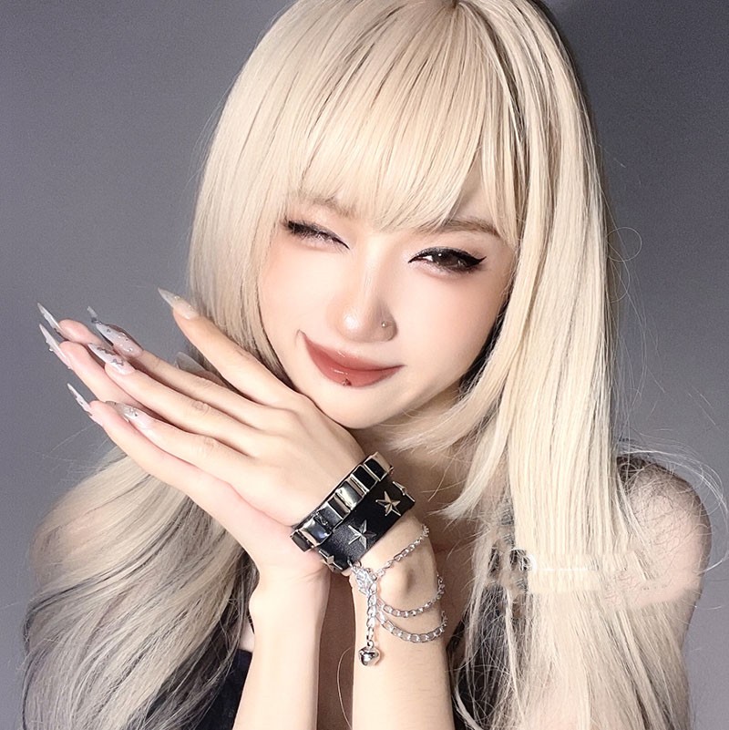 Night Angel Fashion Leather Wide Bracelet Personality