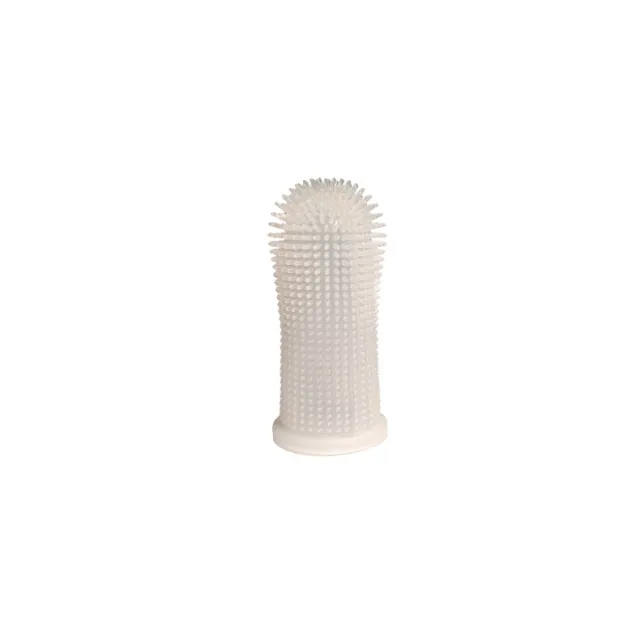 Soft Silicone Pet Finger Toothbrush with Case White - Shop at LoveMi