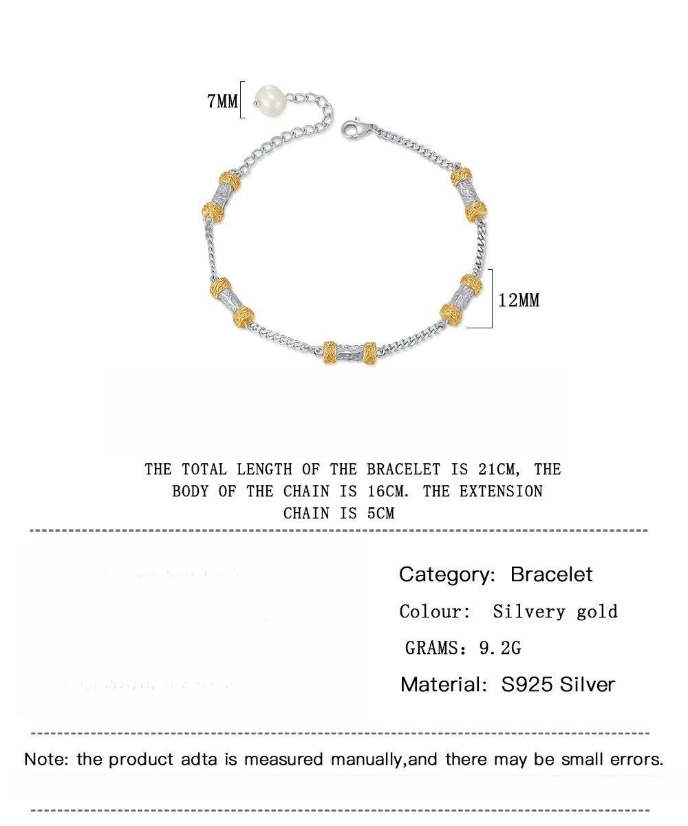 Title 1, Brazalete de plata de ley 925 sencillo, estilo ...
