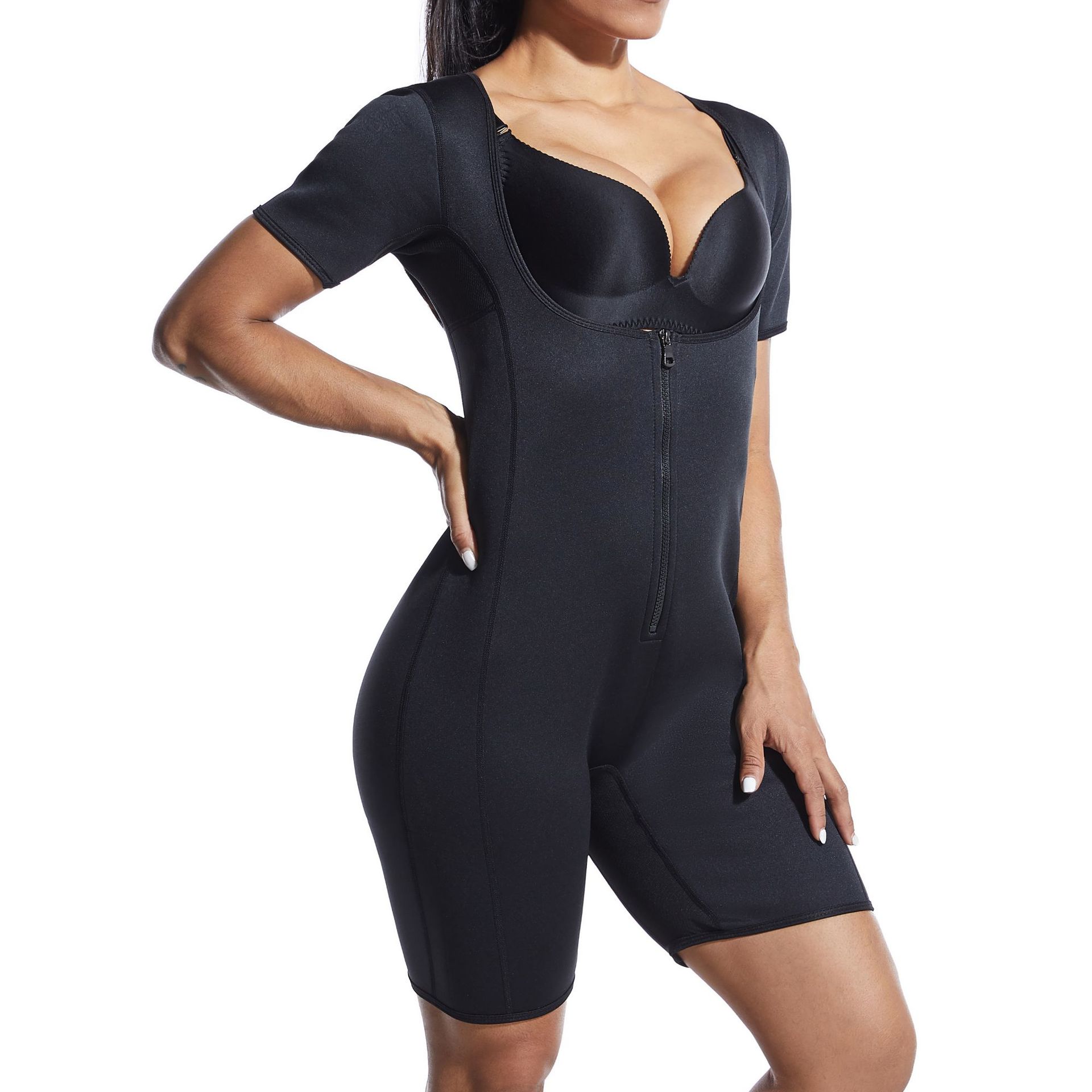 European And American Oversized Neoprene Jumpsuit