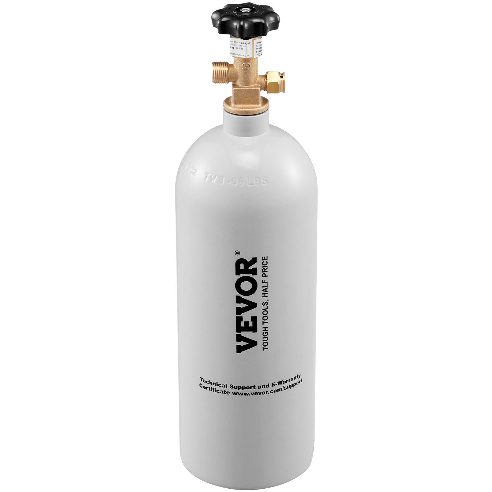 VEVOR 5 Lbs CO2 Tank Aluminum Gas Cylinder, Brand New CO2 Cylinder With Gray Spr