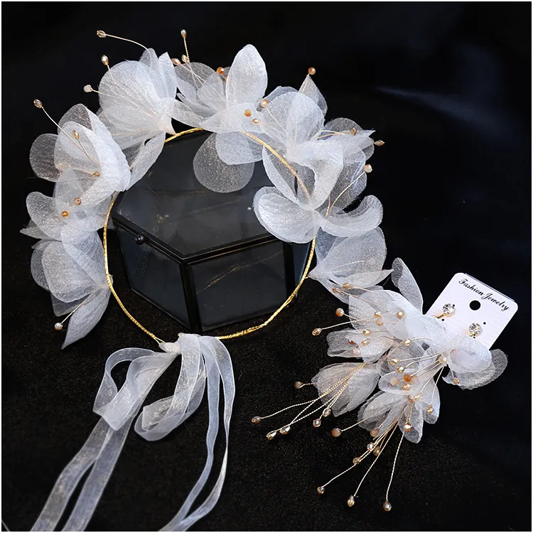 Wedding Dress Retro Hanfu Fairy Accessories - White