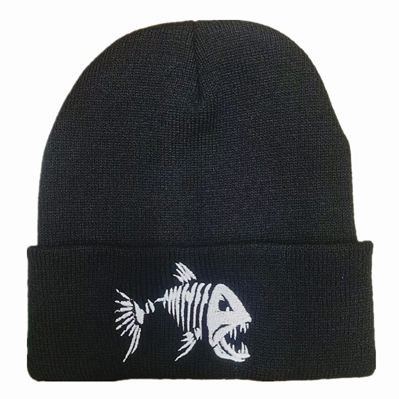 Mermaid Embroidered Warm Knitted Hat — foto 4