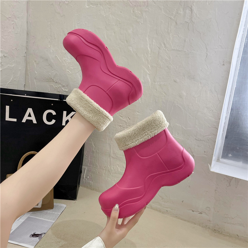 Household Plush Confinement Shoes Rain Boots