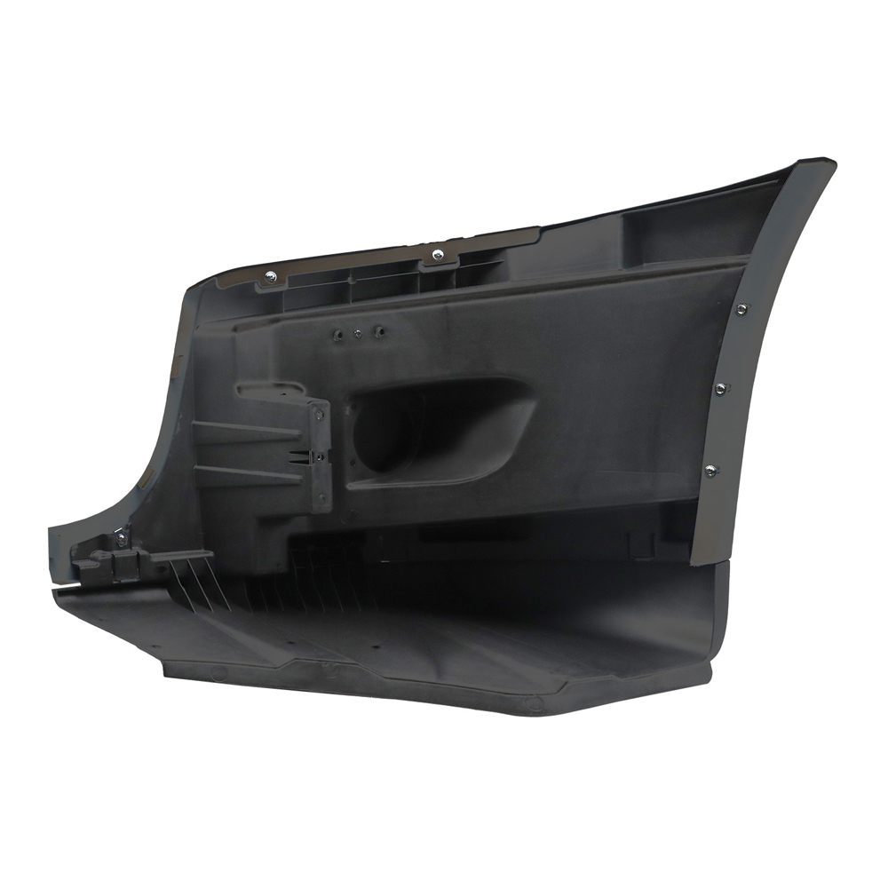 Freightliner Cascadia bumper right side reinforcement bracket close-up