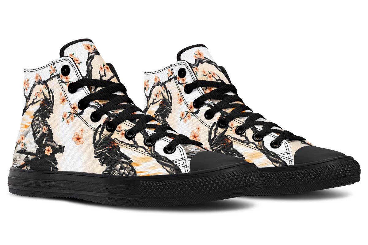 Men's And Women's Fashion Color Printing High-top Canvas Shoes