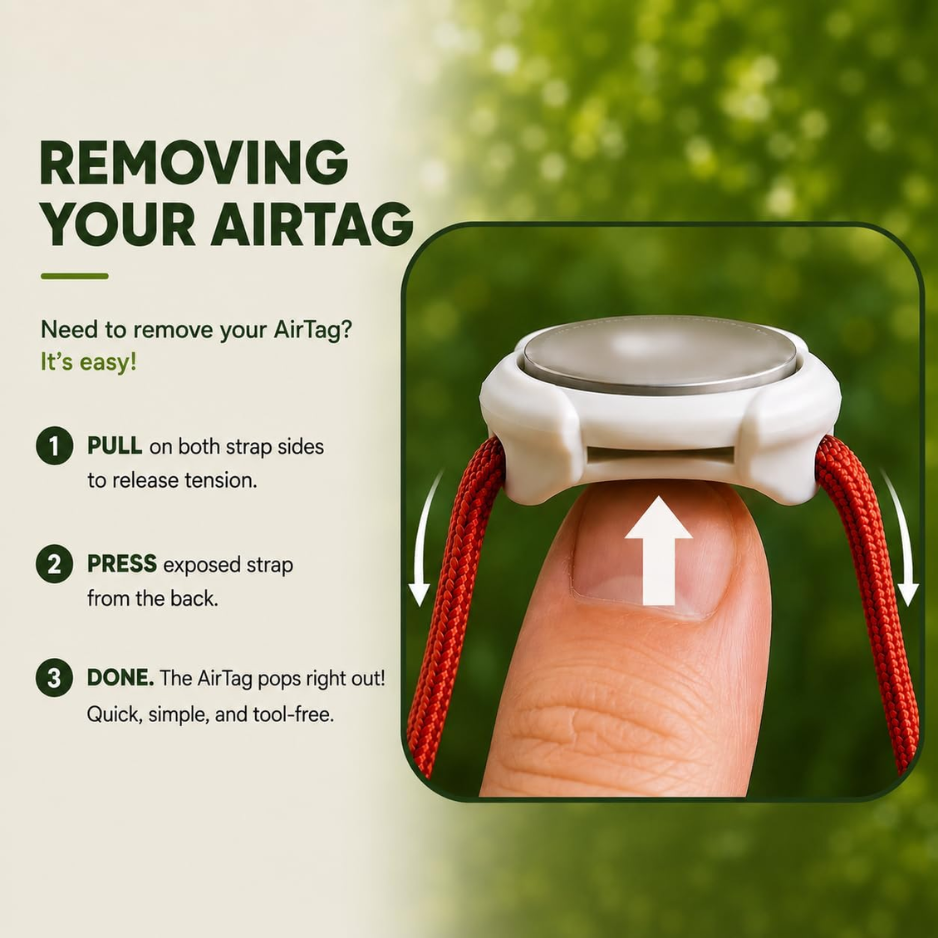 AirTag Holder For Cat & Small Dog Collars 2 Sizes Included 4