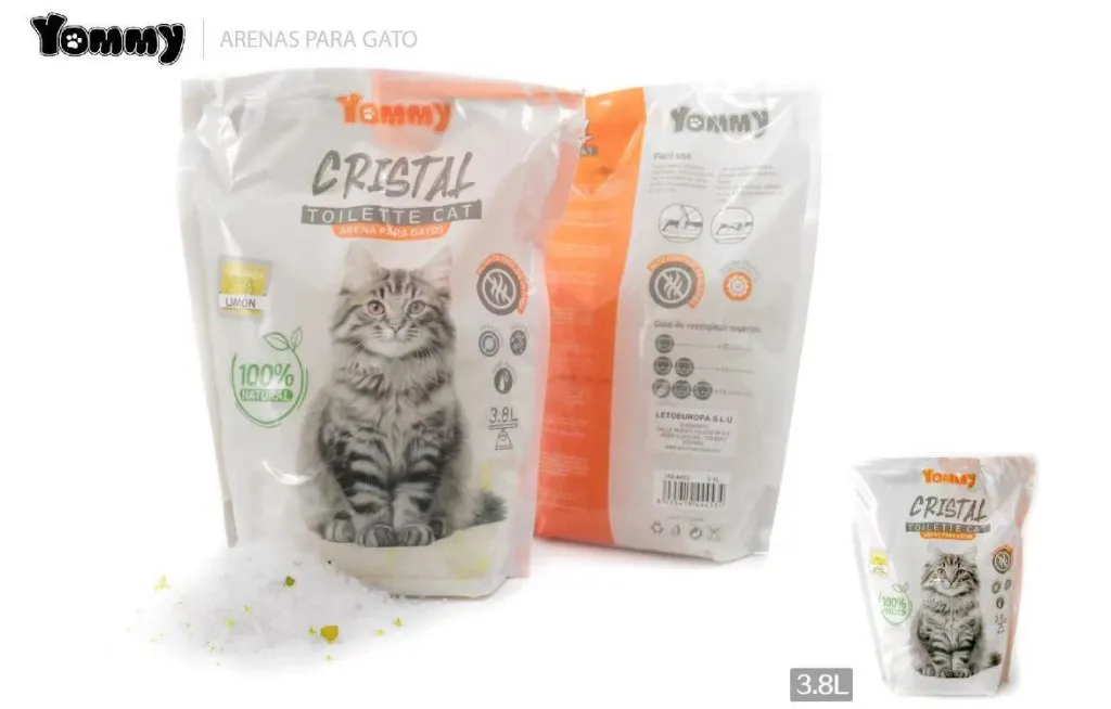 3.8L Crystal Cat Litter - Lemon Flavor