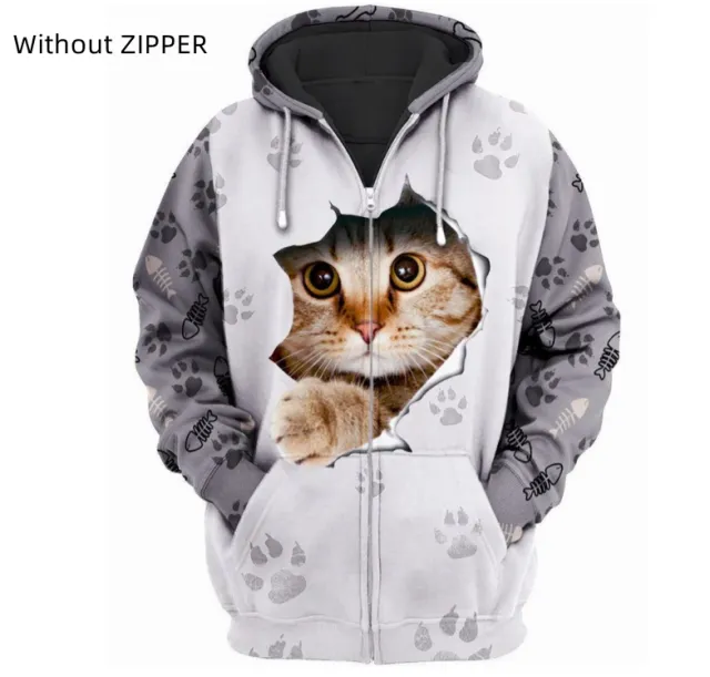 Men's Printed Hooded Casual Fashion Sweater 3D Hoodie 2Xl - Shop at LoveMi