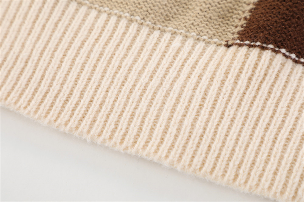 Fashion Brand Color Matching Stitching Vertical Stripes