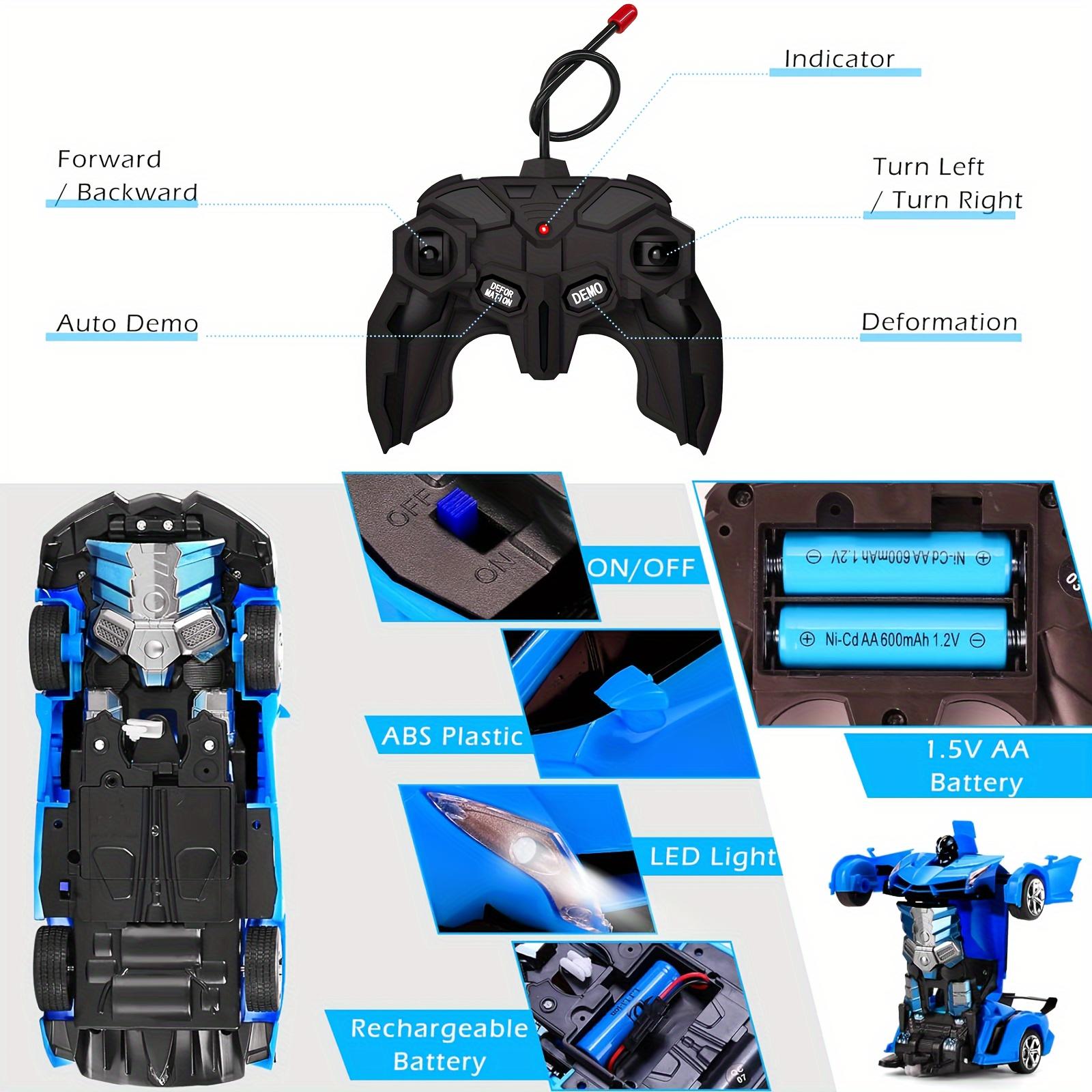 One-Touch Transforming Robot Car Educational Toy With Lights, Sound, Stunt Features, And Omnidirectional Movement,Self-pickup Only. image 17