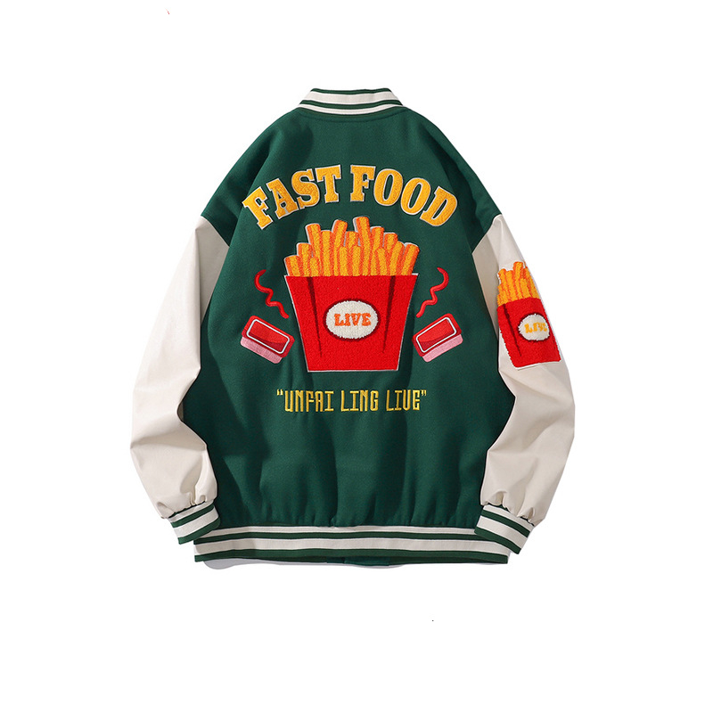 Men's And Women's Same Style Trendy Woolen Baseball Uniform