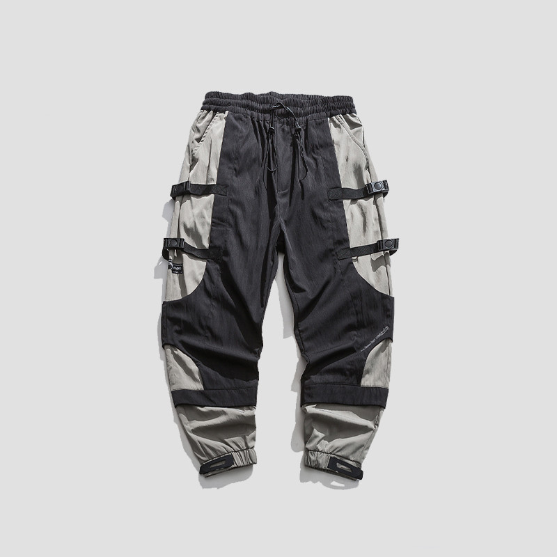 Men's Buckle-foot Personality Buckle Belt Overalls