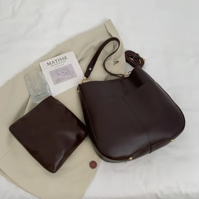 Ladies Large Capacity Tote Bag Female Coffee - Shop at LoveMi