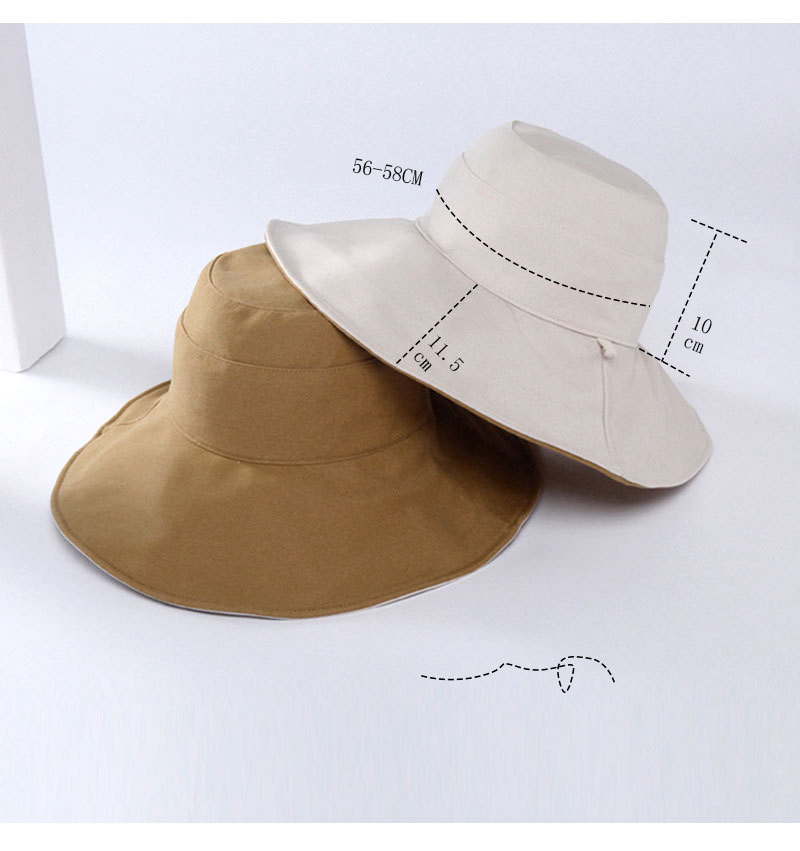 Title 3, Female double-sided sun hat fisherman hat