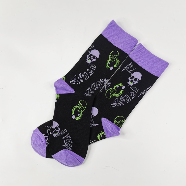 Trend In Tube Socks Street Skateboard Cartoon Cotton