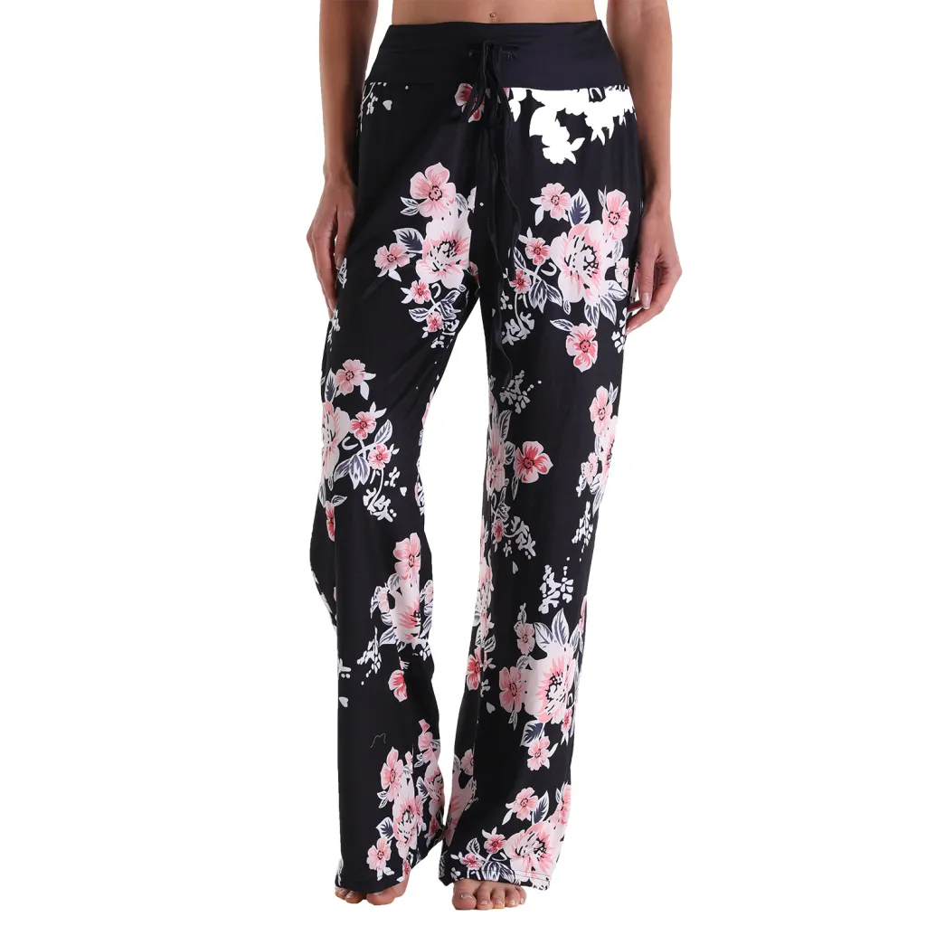 Women's Casual Trousers Loose Lace Camouflage Print - 16Style-3Xl