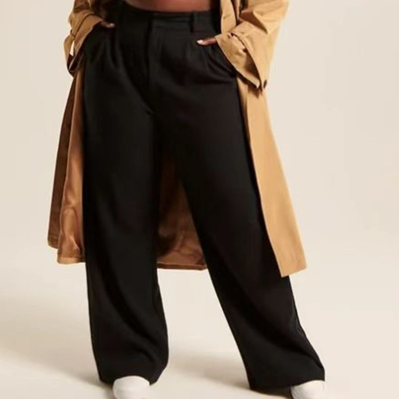 Women's Fashion Casual Hundred High Waist Wide Leg Pants