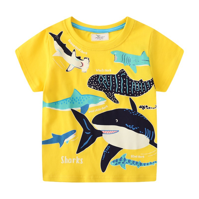 Title 7, Childrens Luminous Shark Pattern Short Sleeve ...