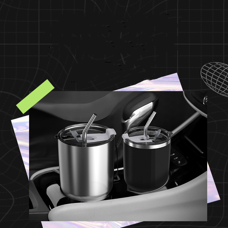 Insulation Cup With Straw For Men's Large Capacity 304 Stainless Steel