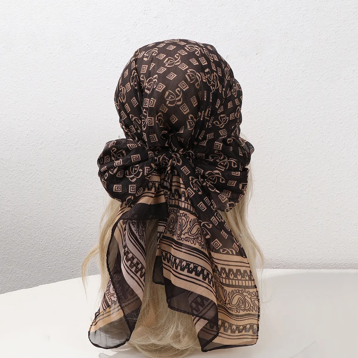 French Vintage Business Casual Decorative Shawl, Coffee