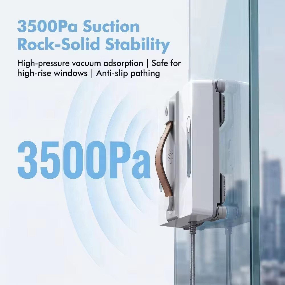 3500PA Smart Window Cleaning Robot Dual Water Spray Anti-Fall For Glass — image 12