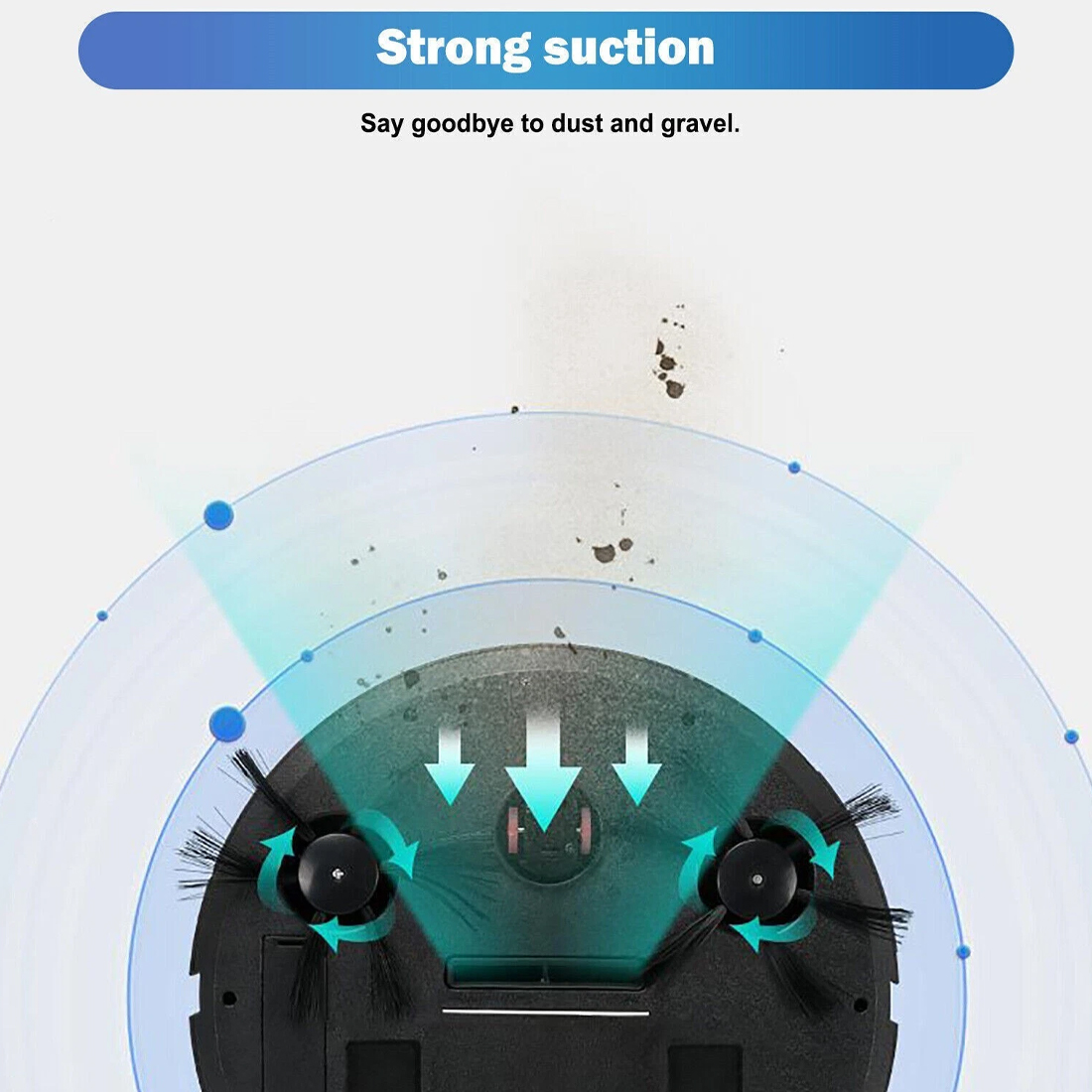 NEW Smart Robot Vacuum Cleaner Automatic Sweeper Floor Clean Rechargeable UK 10