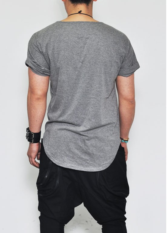 Men's Short Sleeve T-Shirt Slim Fit Solid Color Tight
