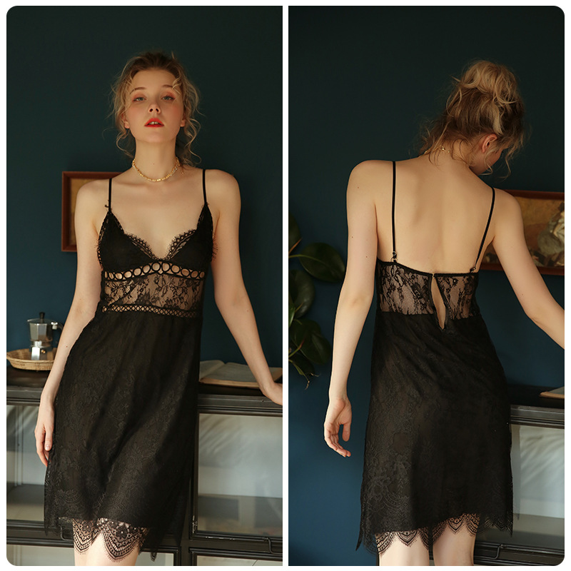 Title 9, Sexy V-neck strap nightdress