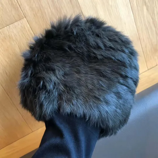 Cute Furry Knitted Wool Hat To Show The Face Black - Shop at LoveMi
